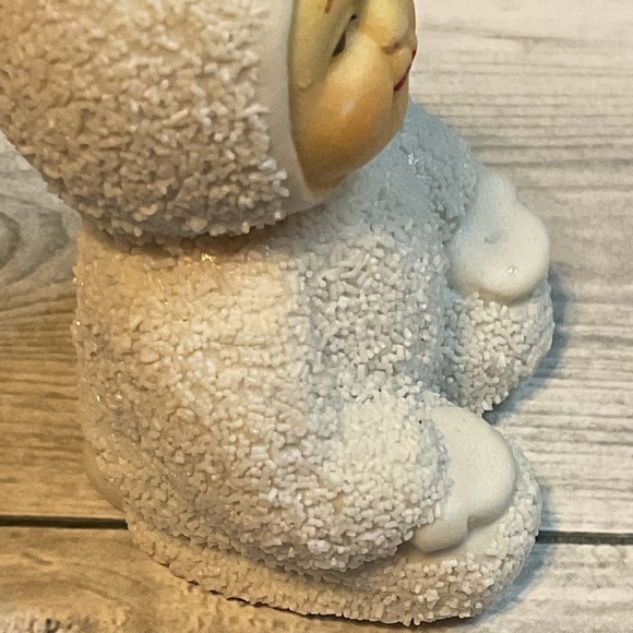 Vintage Snowbaby Christmas Ornament Textured Ceramic Ornament keepsake - Picture 5 of 7